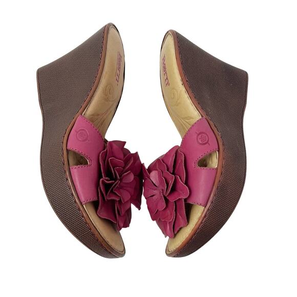 Born Pink Wedge Sandals - Picture 4 of 12